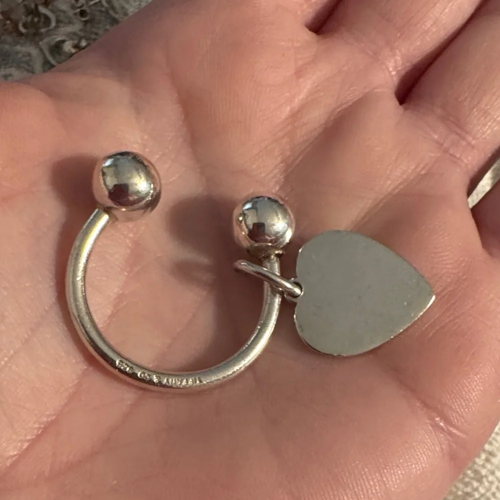 Tiffany & Co. Silver Heart Key Holder